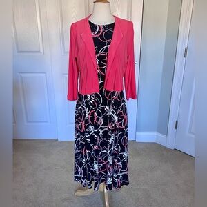 Danny and Nicole 2-Piece Colorful Patterned Dress